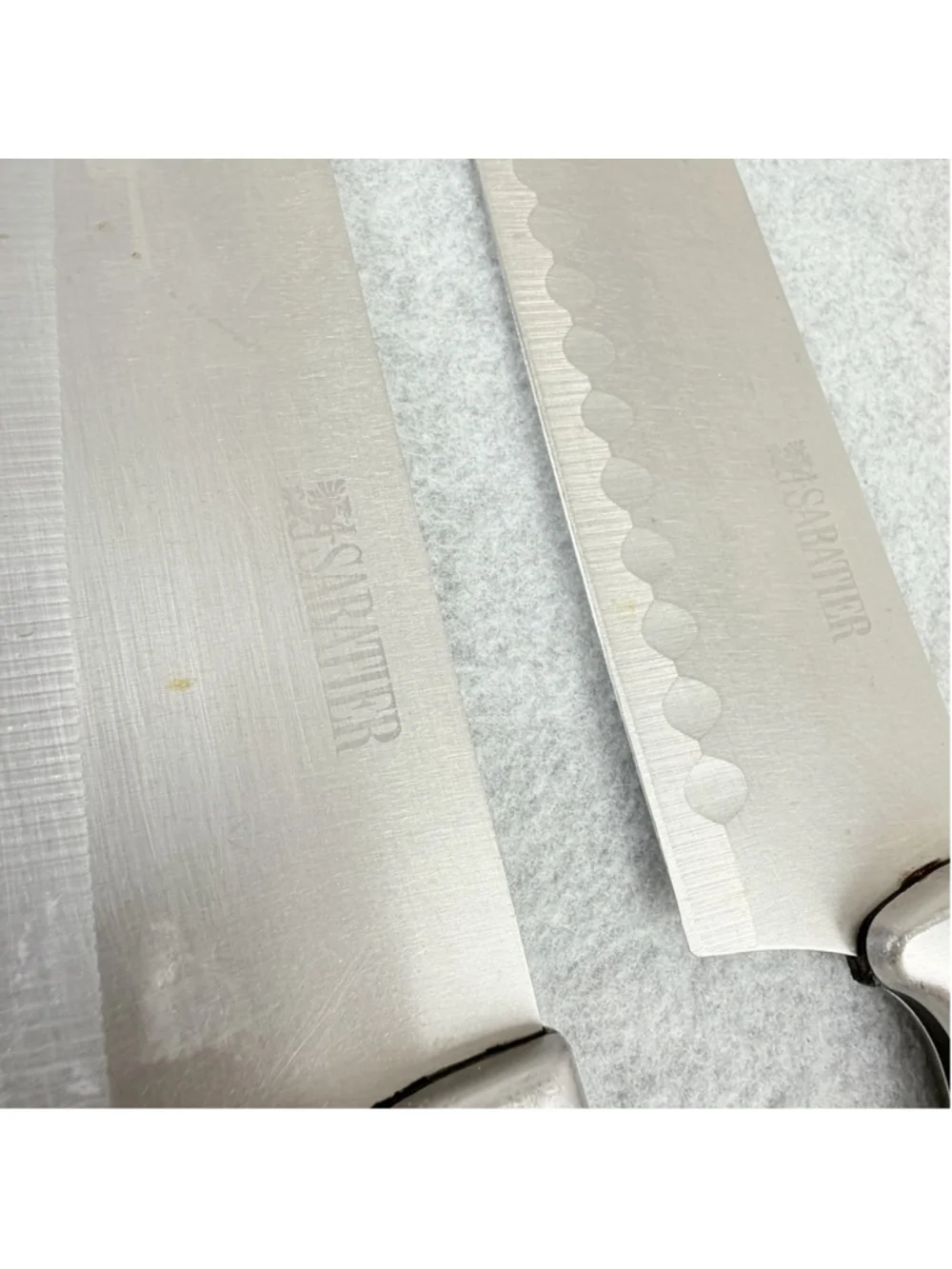 SABATIER 7-Piece Stainless Steel Kitchen Knife Set Chef Santoku Steak Bread